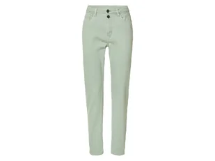 esmara® Jeansy damskie z bawełną, straight fit (40, wysoka sylwetka, Miętowy) - Spodnie damskie - miniaturka - grafika 1