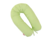 Poduszki do karmienia - Poduszka ciążowa Longer dla kobiet w ciąży do spania - Paseczki zielone - miniaturka - grafika 1