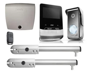 Somfy Zestaw do bramy SGS 201 oraz wideodomofon V100+ - Systemy inteligentnych domów - miniaturka - grafika 1