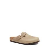 Klapki i japonki męskie - Birkenstock Skórzane mule Boston - miniaturka - grafika 1