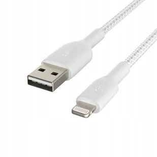 Belkin Kabel USB Kabel USB Lightning Braided 3m biały-CAA002bt3MWH CAA002bt3MWH - Kable komputerowe i do monitorów - miniaturka - grafika 5