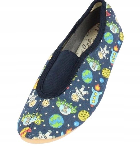 Beck Kapcie Dziecięce Granatowe Z Kosmonautami Materiałowe 26 J_A