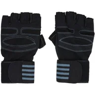 Rękawice do ćwiczeń - Rękawice fitness ENERO 1061634 ( XL) Czarny - miniaturka - grafika 1