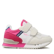 Buty dla dziewczynek - Sneakersy Pepe Jeans London Basic Gk PGS30565 Biały - miniaturka - grafika 1