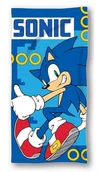 Okrycia kąpielowe dla dzieci - Ręcznik plażowy dziecięcy bawełniany 70x140 Sonic son - miniaturka - grafika 1