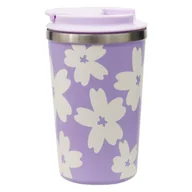 Kubki termiczne - Kubek Termiczny, Hello Spring, Fioletowy, 360 ml - miniaturka - grafika 1