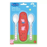 Sztućce dla dzieci - Zestaw Sztućców ŚWINKA PEPPA w Etui Łyżeczka 2szt. - miniaturka - grafika 1