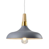 Lampy sufitowe - Lampa wisząca SKANDI E27 - szary - miniaturka - grafika 1