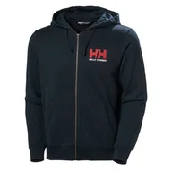 Bluzy męskie - Męska Bluza HELLY HANSEN HH LOGO FULL ZIP HOODIE 2.0 30393_597 – Granatowy - miniaturka - grafika 1