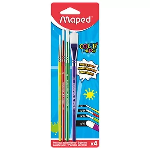 Maped Pędzle syntetyczne Colorpeps 4 sztuki - Przybory szkolne - miniaturka - grafika 3