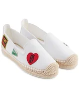 Espadryle damskie - DKNY Damskie espadryle Mally City Signs, Bright White, 35 EU, Bright White, 35 EU - miniaturka - grafika 1