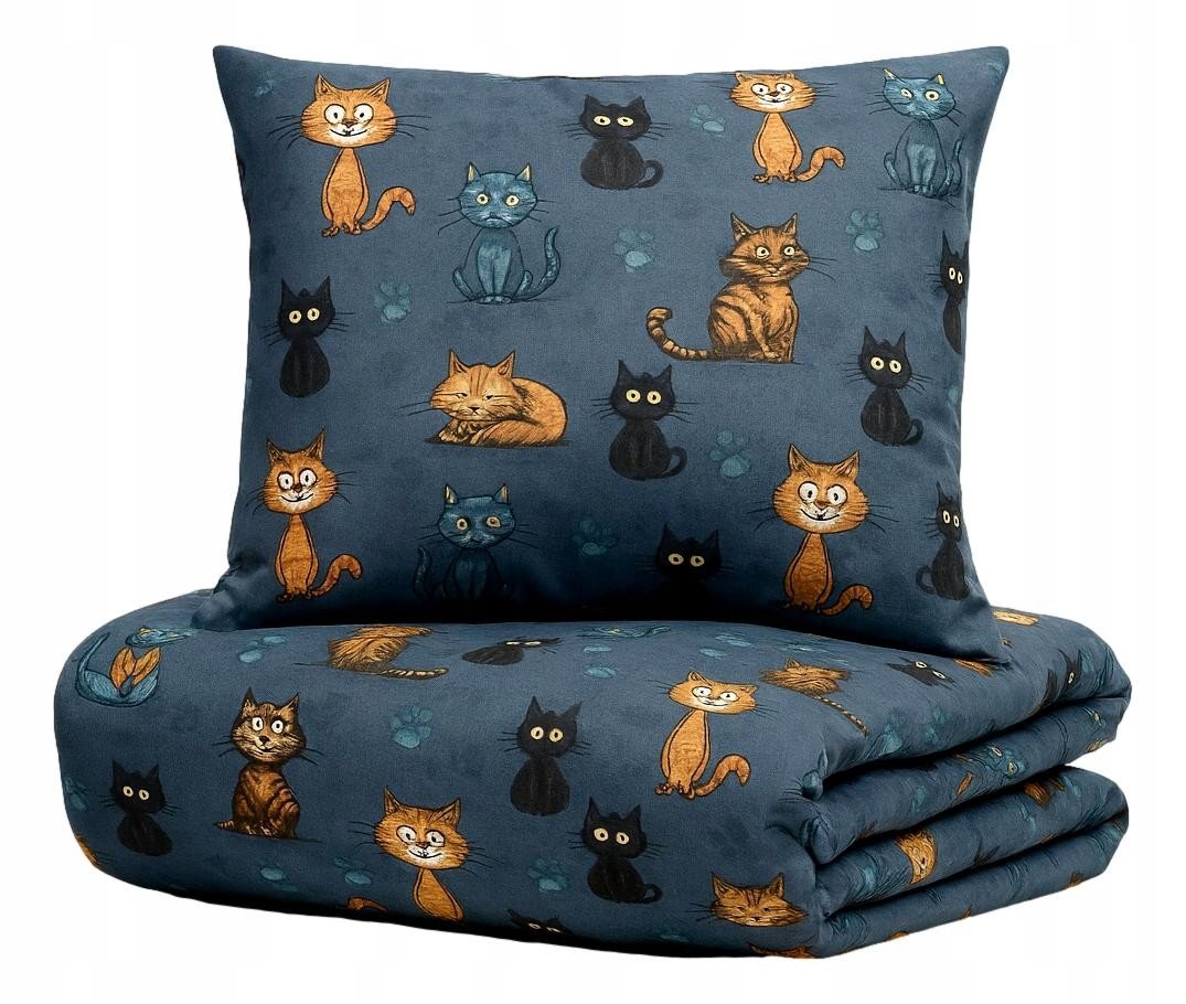 Pościel Koty Psoty kotki koty 140x200 100% bawełniana Produkt Pl