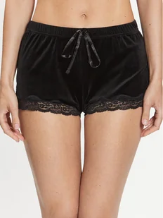 Hunkemöller Szorty piżamowe Scallop 169177 Czarny Feminine Fit - Piżamy damskie - miniaturka - grafika 1