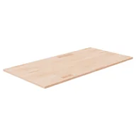 Szafki łazienkowe - Lumarko Blat do łazienki, 100x50x1,5 cm, surowe lite drewno dębowe - miniaturka - grafika 1