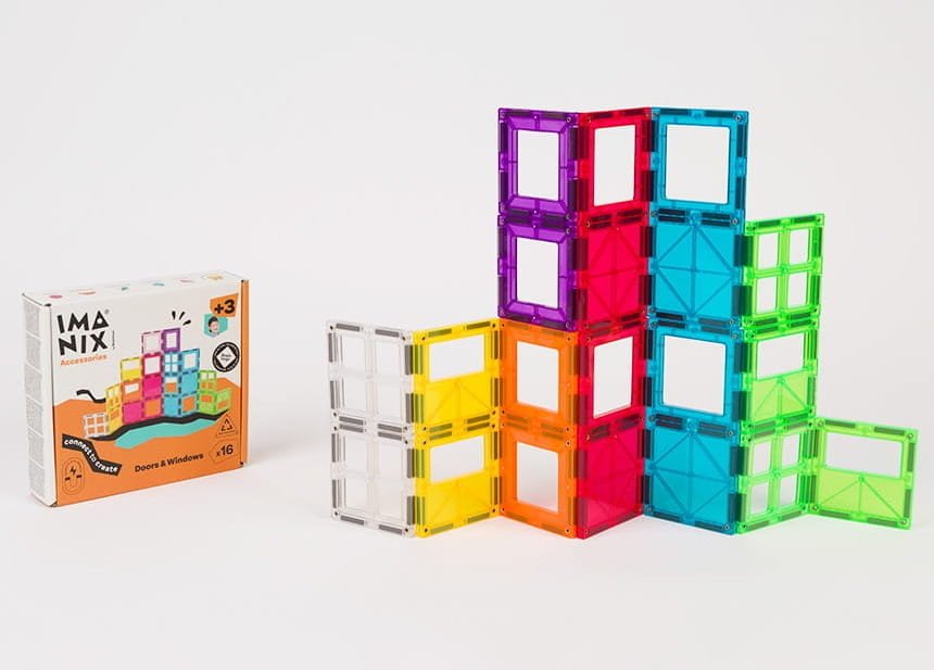 Imanix klocki magnet. DOORS & WINDOWS 16 el.