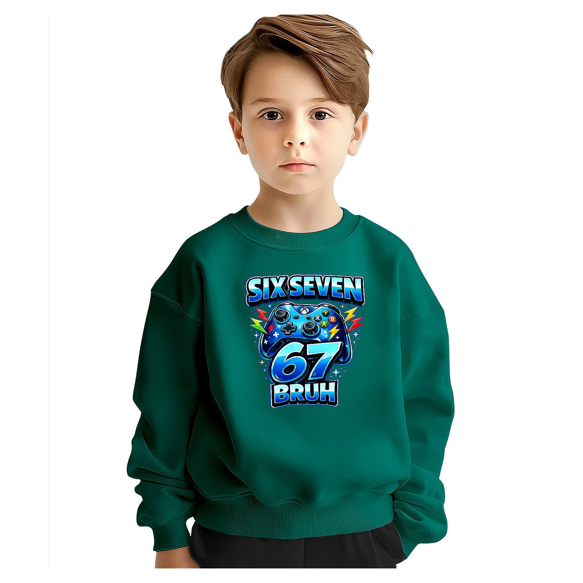 BLUZA DZIECIĘCA 67 SIX SEVEN VIRAL GAMER BRUH 146-152 DLA CHŁOPCA