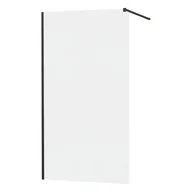 Ścianki i drzwi prysznicowe - Mexen Kioto ścianka prysznicowa 70 x 200 cm, szron 8 mm, czarny - 800-070-101-70-30 - miniaturka - grafika 1