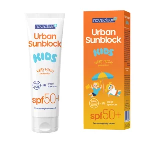 Equalan Novaclear Urban Sunblock krem ochronny dla dzieci spf50+ 125ml - Balsamy i kremy do opalania - miniaturka - grafika 1