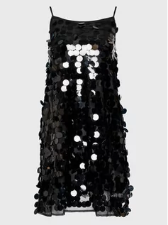 Sukienki - Glamorous Sukienka koktajlowa TM0673 Czarny Slim Fit - grafika 1