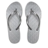 Klapki i japonki damskie - Japonki Roxy ARJL100663 Srebrny - miniaturka - grafika 1