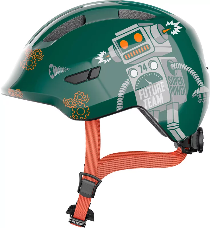 ABUS Smiley 3.0 Helmet Kids, zielony S | 45-50cm 2022 Kaski dla dzieci