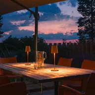 Lampy ogrodowe - Lampa akumulatorowa LED SLV Vinolina Two, kolor rdzawy, aluminium, Ø 11 cm - miniaturka - grafika 1