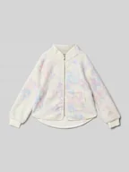 Swetry dla dziewczynek - Bluza rozpinana o kroju regular fit ze wzorem waty cukrowej - miniaturka - grafika 1