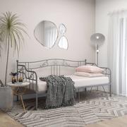 Łóżka - vidaXL Lumarko Rama sofy, szara, metalowa, 90x200 cm 324763 - miniaturka - grafika 1