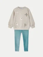 Komplety dla niemowląt - Mayoral Komplet bluza i legginsy 4706 Zielony Regular Fit - miniaturka - grafika 1