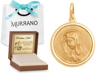 Dewocjonalia - Złoty medalik 585 Matka Boska PREZENT GRAWER - miniaturka - grafika 1