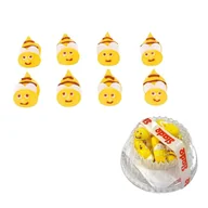 Dodatki do ciast w proszku - Figurka cukrowa żółte pszczółki 8 szt. - miniaturka - grafika 1