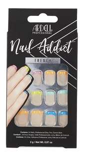 Ardell Nail Addict French Rainbow - Sztuczne paznokcie i akcesoria - miniaturka - grafika 1