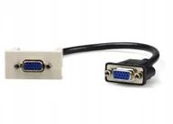 Kable komputerowe i do monitorów - NEKU NEKU Moduł Mosaic 1M 22,5x45 SVGA ż/ż 20cm białe - miniaturka - grafika 1