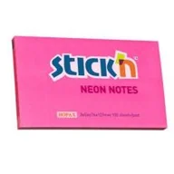 Szkolne artykuły papiernicze - Notes samoprzylepny 127mmx76mm neon ciemnoróżowy - miniaturka - grafika 1