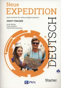 Wydawnictwo Szkolne PWN Neue Expedition Deutsch Starter Zeszyt ćwiczeń - Jacek Betleja, Irena Nowicka, Dorota Wieruszewska - Podręczniki dla liceum - miniaturka - grafika 1