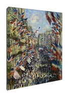 Obrazy i zdjęcia na płótnie - The rue montorgueil in paris celebration of june 30 1878, Claude Monet - obraz na płótnie Wymiar do wyboru: 60x90 cm - miniaturka - grafika 1