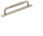 Zawiasy, okucia i inne akcesoria - Uchwyt meblowy podłużny z podkładką Helix 128 Srebrny metalowy - miniaturka - grafika 1