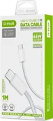 Kable USB - D-Fruit cable USB-C - USB-C 1m, white (DF901C) - miniaturka - grafika 1