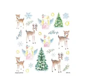 Pasmanteria - [BS] NAKLEJKI BROKATOWE SARENKI I ANIOŁKI 27SZT DALPRINT - miniaturka - grafika 1