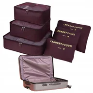 Akcesoria podróżnicze - Organizery podróżne do pakowania 6szt. Wielokolorowe Wielofunkcyjne Pojemne - miniaturka - grafika 1