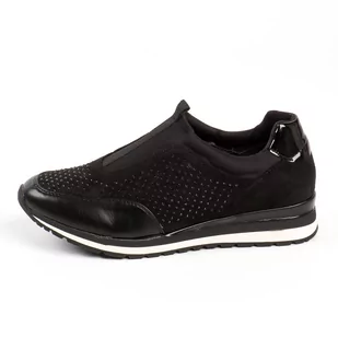 M.Daszyński Czarne sneakersy damskie, półbuty M.DASZYŃSKI 2169-3 - M.Daszyński - Sneakersy damskie - miniaturka - grafika 1