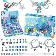 Ozdoby bożonarodzeniowe - KALENDARZ ADWENTOWY LILO STITCH ZESTAW DO ROBIENIA BRANSOLETEK STICH STICZ - miniaturka - grafika 1