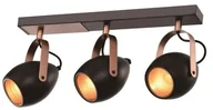 Lampy ścienne - Candellux Lampa czarno-miedziana regulowana spot E14 3x40W Anica 93-82589 93-82589 - miniaturka - grafika 1