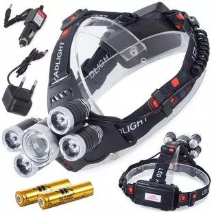 Latarka Czołowa Bailong Led Cree Xm-L T6 4X Xp-E - Latarki - miniaturka - grafika 1