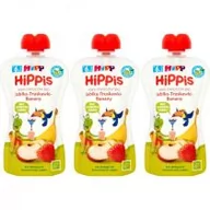 Desery dla dzieci - Hipp Mus owocowy Jabłka-Truskawki-Banany po 6. miesiącu zestaw 3 x 100 g Bio - miniaturka - grafika 1