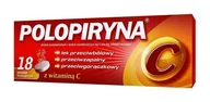 Przeziębienie i grypa - Polpharma Polopiryna C, 500 mg + 200 mg, 18 tabletek musujących - miniaturka - grafika 1