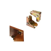 Zawiasy, okucia i inne akcesoria - 2-częściowy składany zawias, zawias samoblokujący 90 stopni, składany wspornik, odpowiedni do nóg stołów i krzeseł - miniaturka - grafika 1