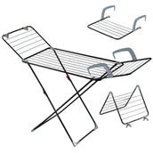 Suszarki na ubrania - Stojąca suszarka na pranie Sava 3w1, 168 cm, czarna - miniaturka - grafika 1