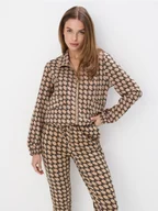 Bluzy damskie - Mohito - Bluza z zamkiem - beżowy - miniaturka - grafika 1