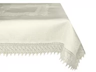 Obrusy i serwetki - Mesa Witold Dynowiec Obrus MÓWISZ I MASZ, Gipiura 144, ecru, 140x260 cm - miniaturka - grafika 1